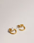 HELIAS-Jewellery-Need A New Go-to Piece? Meet Helias Our Dazzling Double Huggie Hoop Earrings. These Statement Earrings Feature A Striking Contrasting Texture With One Hoop Adorned With Shimmering Crystals For An Extra Touch Of Glamour. Double huggie hoop earrings Contrasting texture One crystal embellished hoop Engraved logo Stud back Comes in Ted Baker branded gift box- Ted Baker Romania